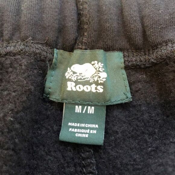 Roots Canada Original Sweatpants Men's M Fleece Jogger Pant Pockets Drawstring - Picture 4 of 9